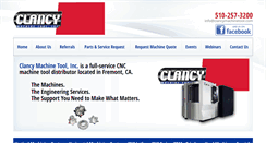 Desktop Screenshot of clancymachinetool.com